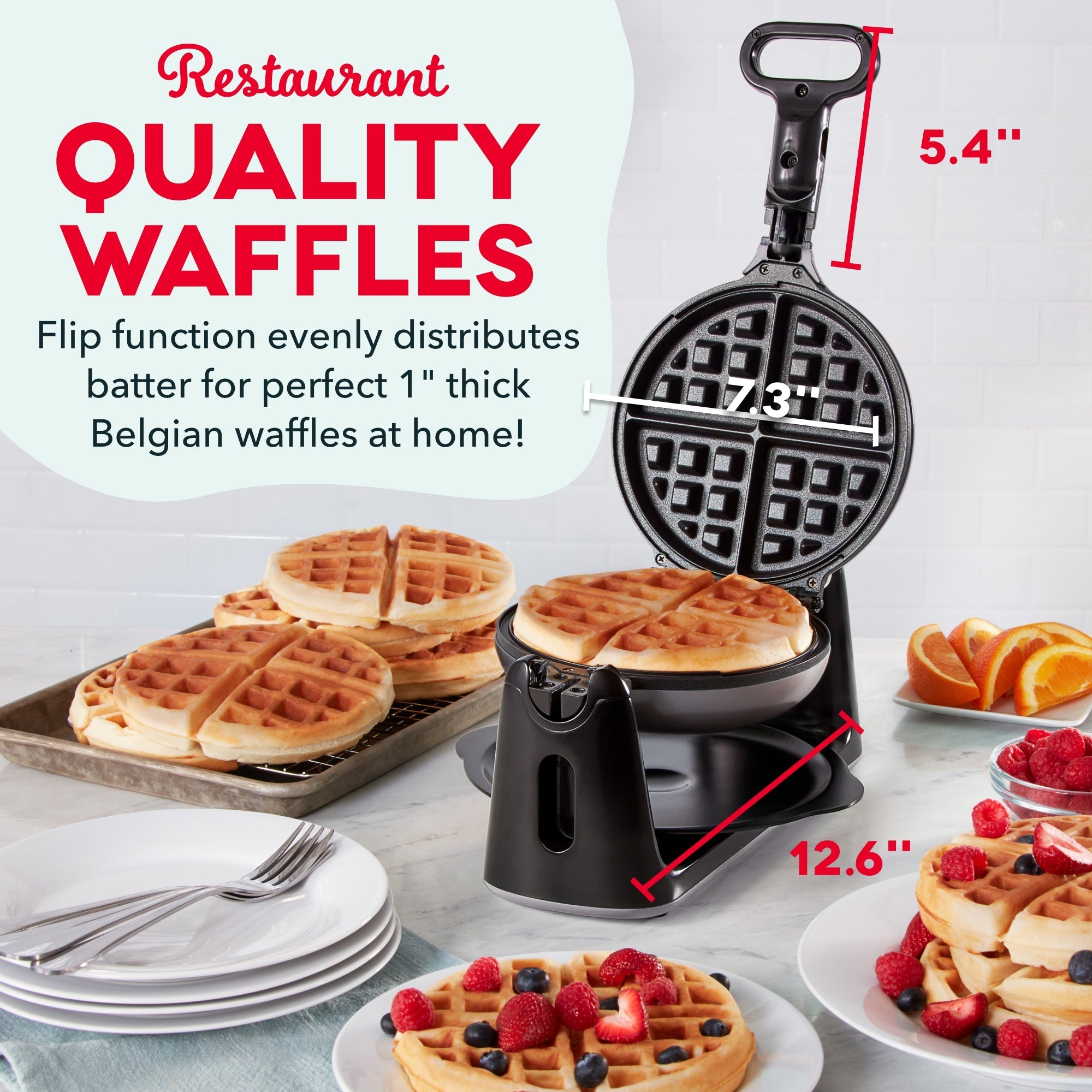Flip Belgian Waffle Maker
