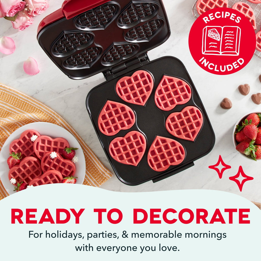 Multi Mini Heart Waffle Maker